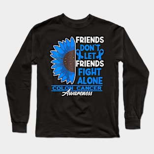 Womens Friends  FriendsI Colon Cancer Long Sleeve T-Shirt